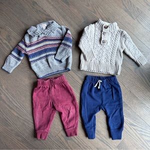 Mix and Match Baby Boy Sweater Outfit Bundle
